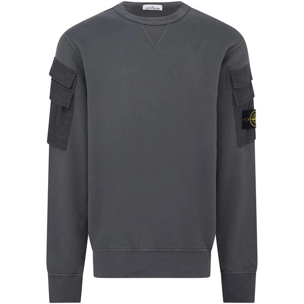 Stone Island Mixed Fabric Fleece - Grey